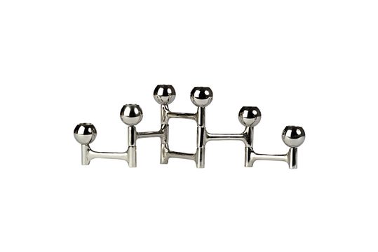 Schauen Sie die Produktbeschreibung an kerzenhalter aus versilbertem Metall Round Kerzenhalter aus versilbertem Metall Round