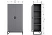 Miniaturansicht Kinderkleiderschrank Kiefer Lehm MORRIS 9