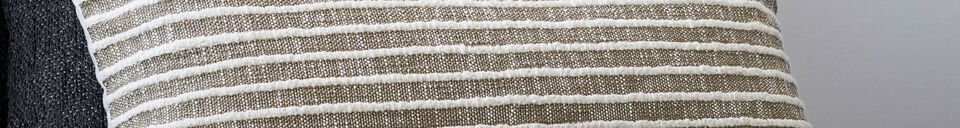 Materialbeschreibung Kissenhülle 80x40 cm Baumwolle hellbraun Yarn