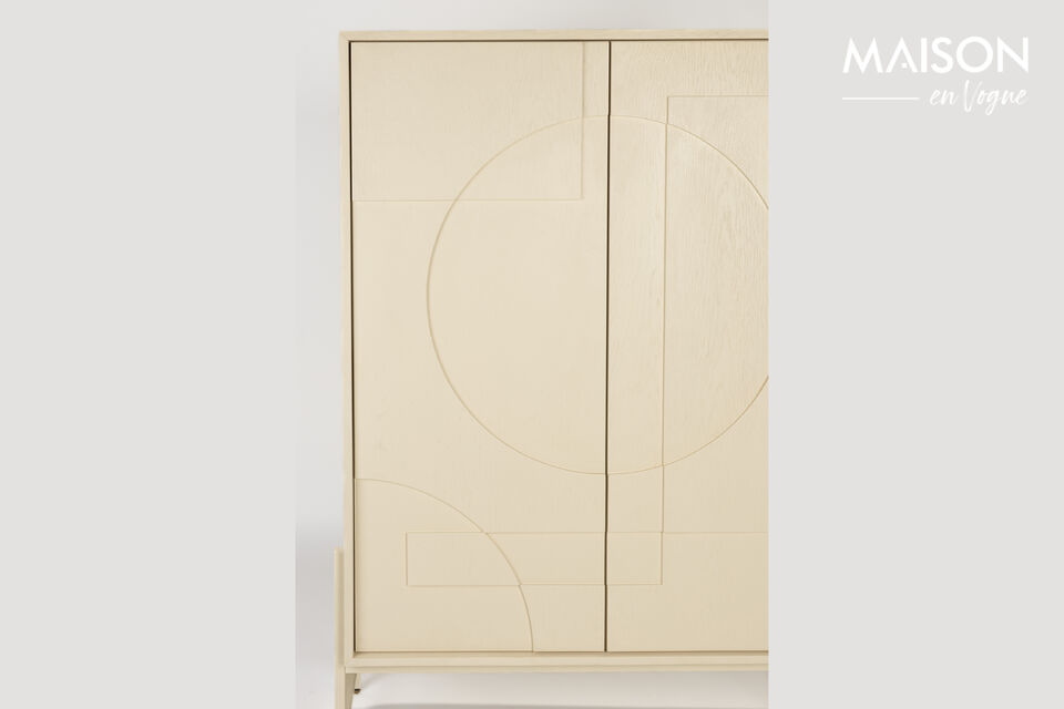 Kleiderschrank aus beigem Holz Faces - 15