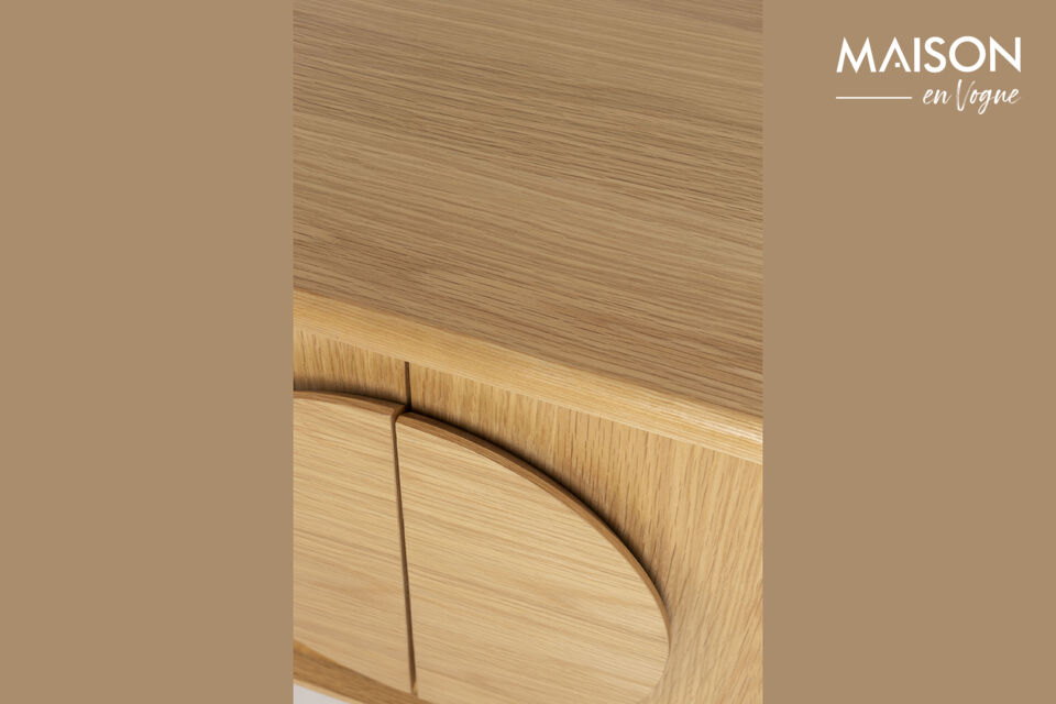 Klein beige houten dressoir Groove - 12