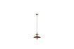 Miniatuur Kleine beige houten hanglamp Cath 1