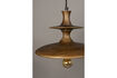 Miniatuur Kleine beige houten hanglamp Cath 3