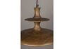 Miniatuur Kleine beige houten hanglamp Cath 4
