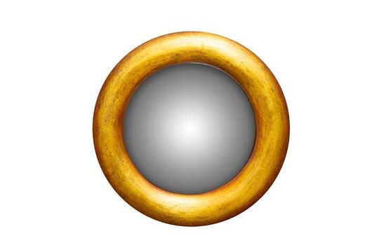 Zie de productbeschrijving kleine bolle spiegel in gouden hars Kleine bolle spiegel in gouden hars