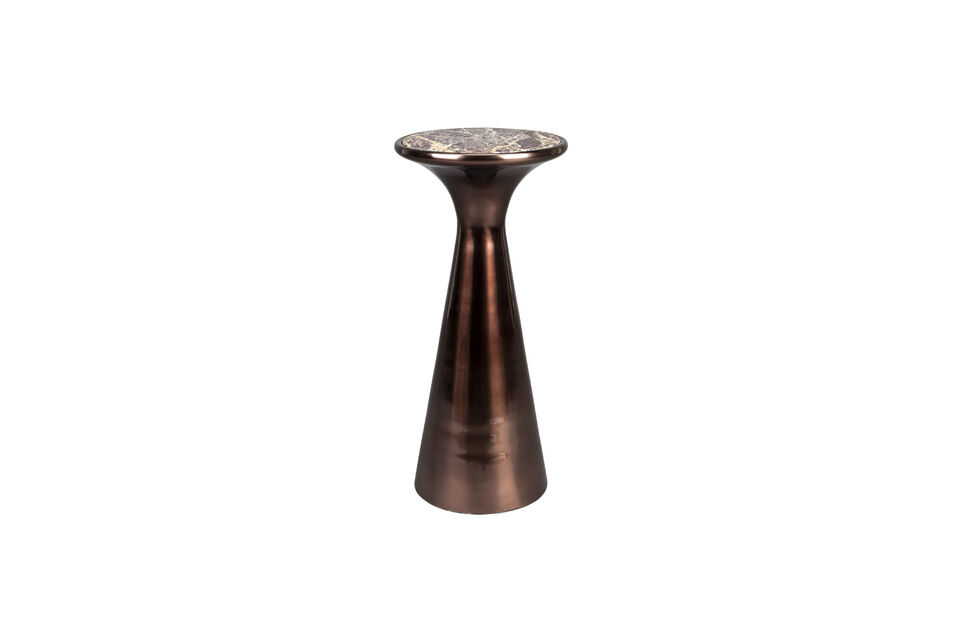 Kleine zwarte aluminium bijzettafel Mount DutchBone