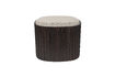 Miniaturansicht Kleiner Pouf mit Ablage aus braunem Teakholz Bay 10