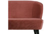 Miniaturansicht Kleines Sofa Samt bordeauxrot Sara 4