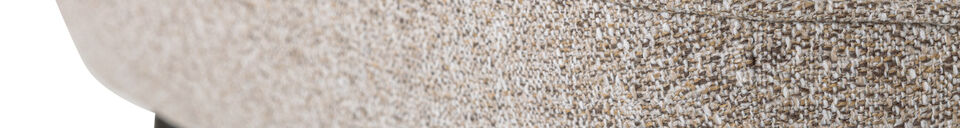 Materialbeschreibung Kleines Sofa Webstoff Natur Melange SARA