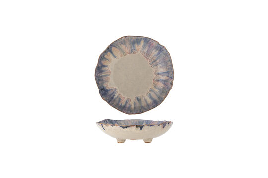 Kom D18,5xH5 cm van blauw steengoed Amalia
