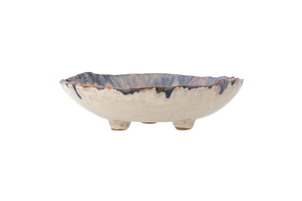 Kom D18,5xH5 cm van blauw steengoed Amalia - 4