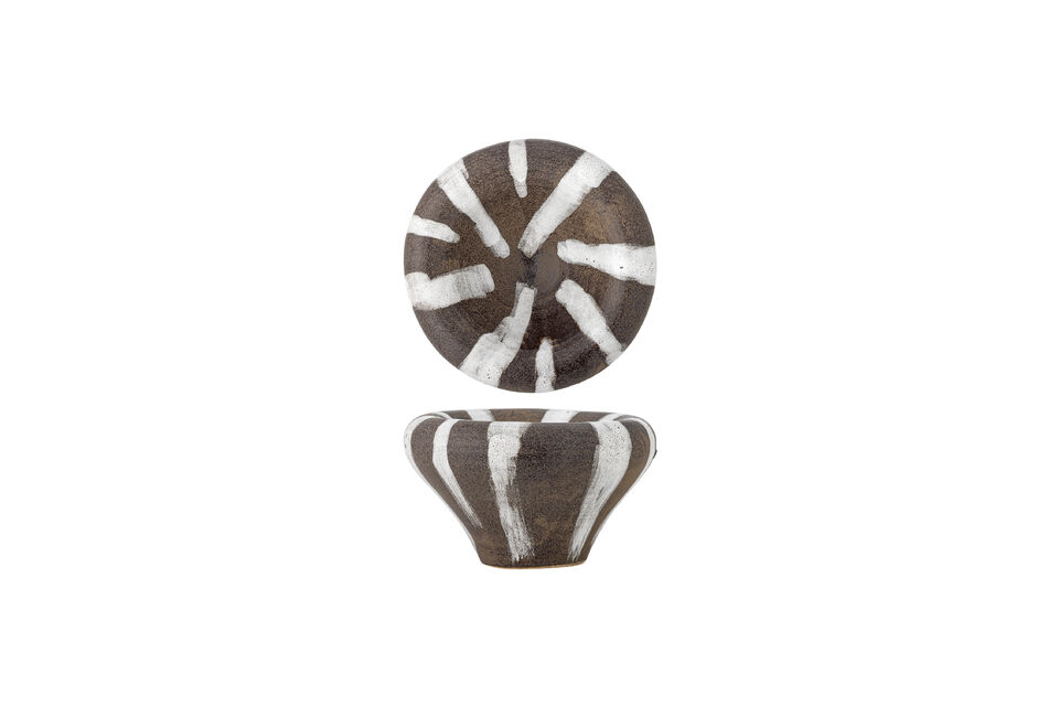 Kom D23 cm van bruin steengoed Ladris Bloomingville