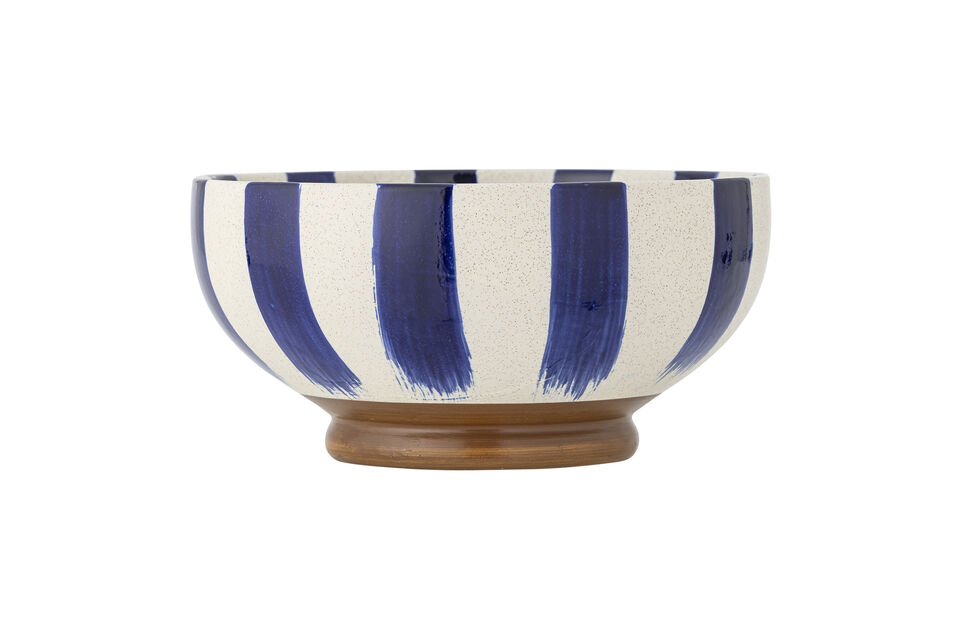 Kom D26 cm van blauw aardewerk Shakti - 7