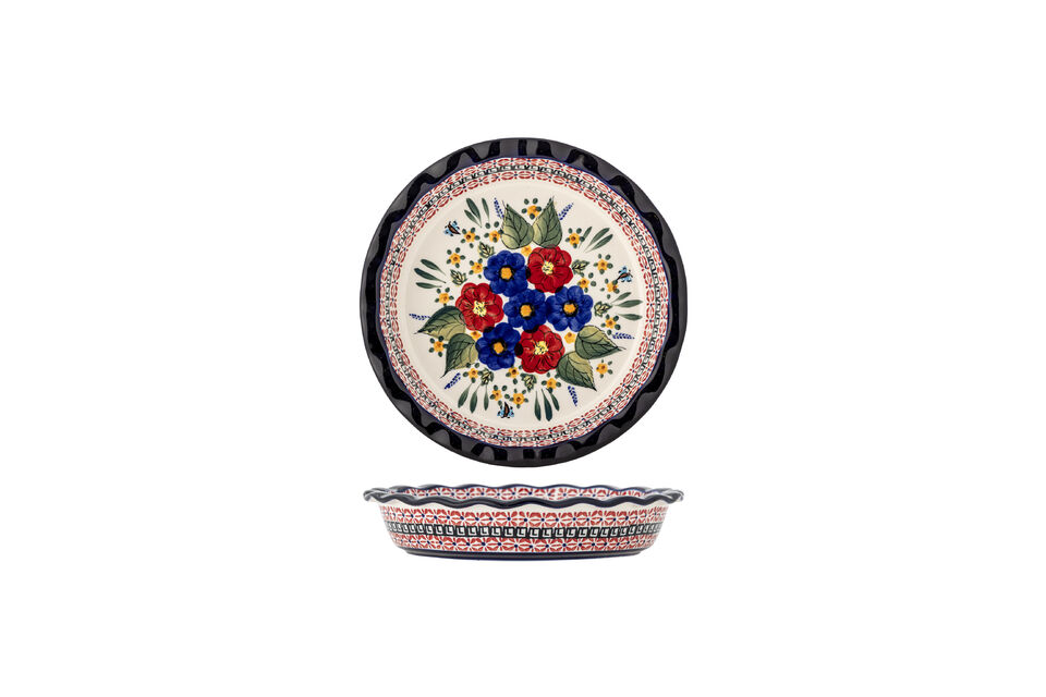 Kom D26,5 cm van meerkleurig steengoed Florist Merken