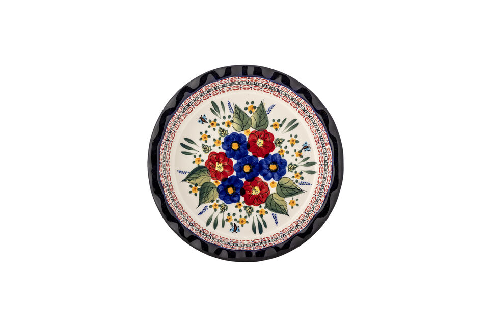 Kom D26,5 cm van meerkleurig steengoed Florist - 4
