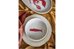 Miniatuur Kom set van 4 Ø14,5 cm van rood steengoed Hadden 3