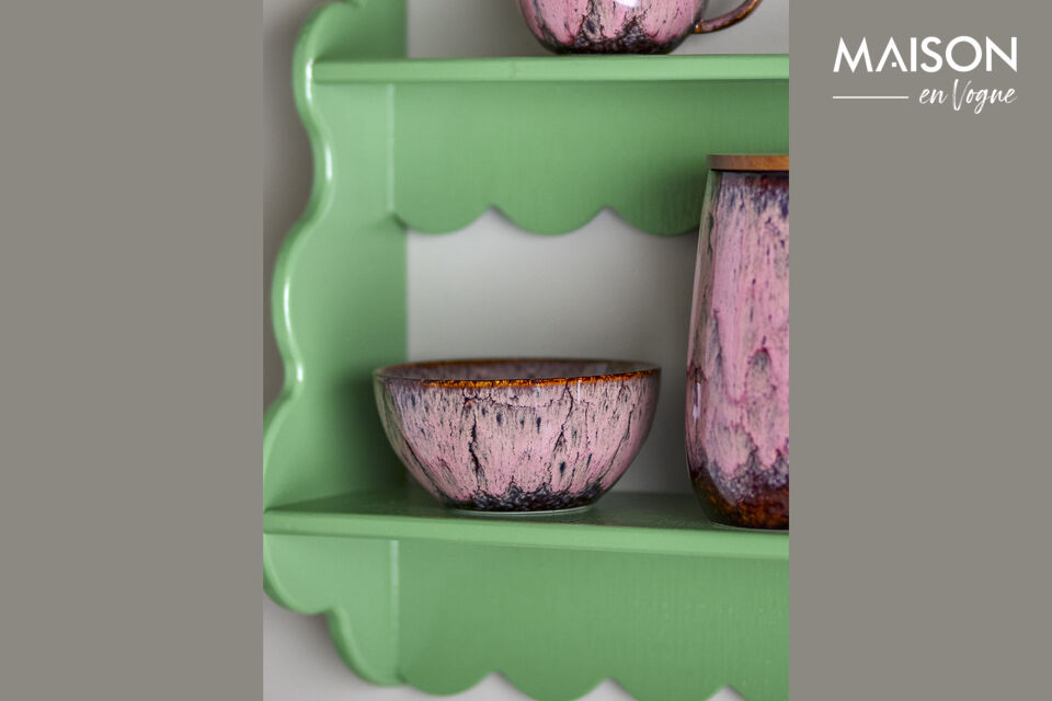 De Rayen kom van Creative Collection is een set van vier stoneware kommen met een reactief glazuur
