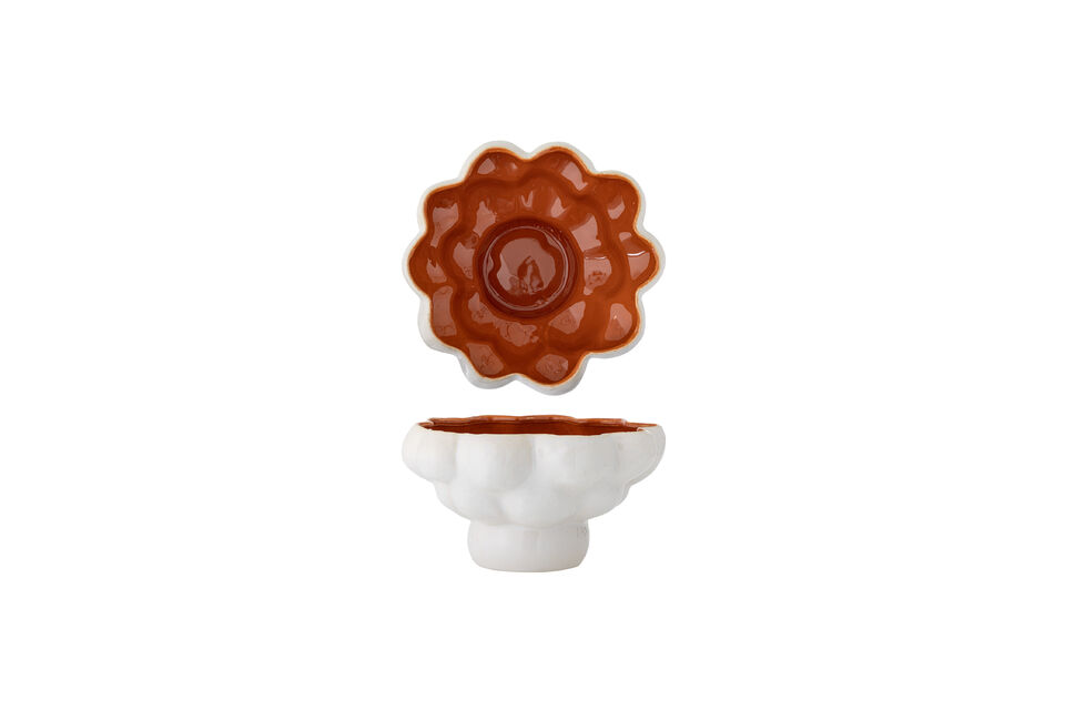 Kom van wit steengoed D28,5 cm Valkyrie Bloomingville