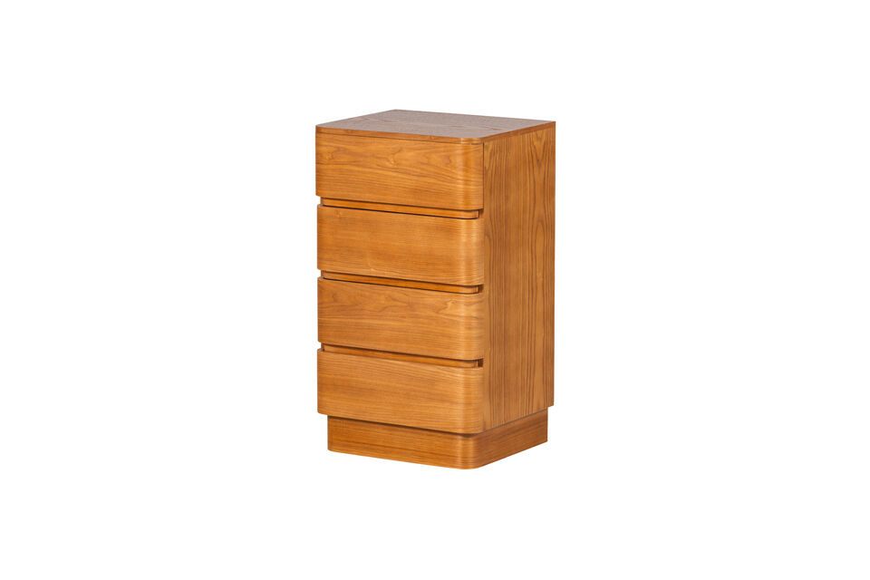 Kommode 4 Schubladen MDF braun Fejo Woood
