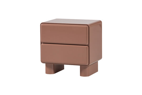 Kommode Nachttisch 57x57 cm MDF Altrosa Hochglanz Lustra ohne jede Grenze