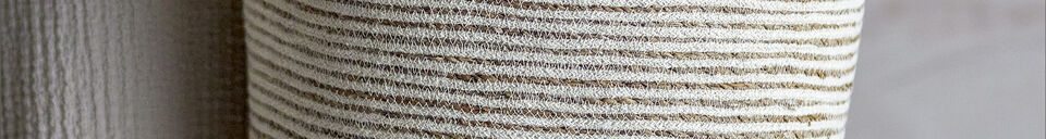 Materialbeschreibung Korb Ø40x49 cm Jute Weiß Selena