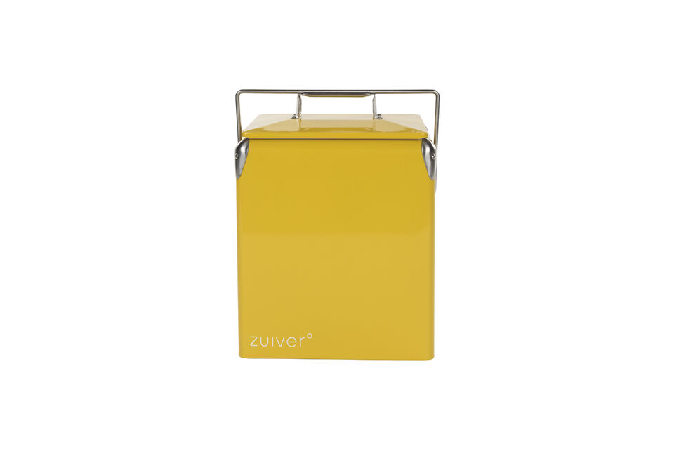 Kühlbox aus gelbem Kunststoff Be Wine Olive Zuiver