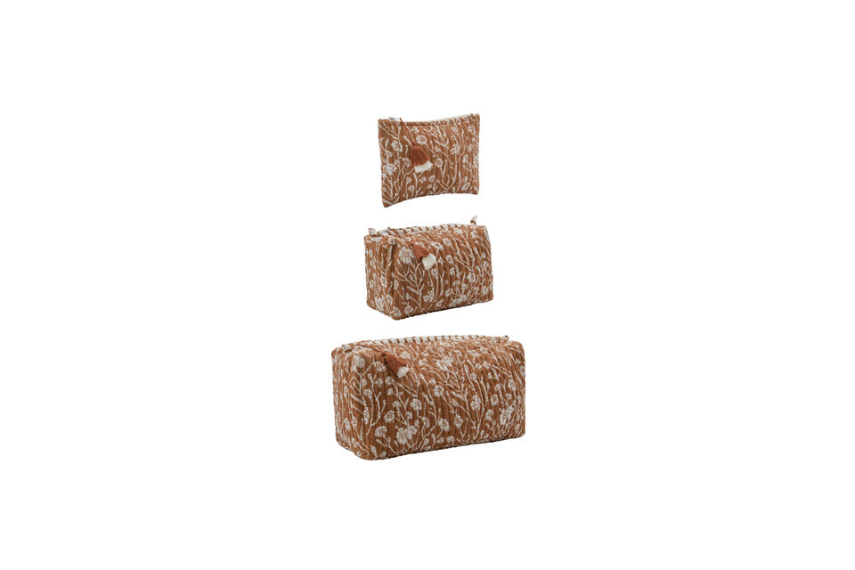 Kulturtasche 3er-Set Baumwolle Terracotta HDCare House Doctor