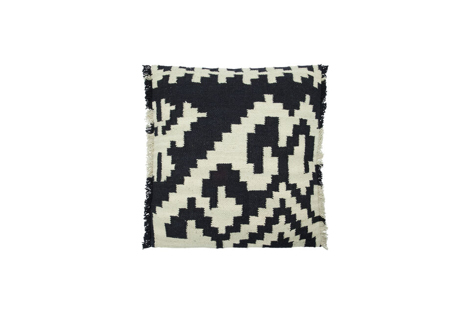 Kussenhoes 50x50 cm katoen zwart Wulo House Doctor