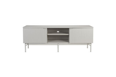 Laag dressoir van wit hout Cayo