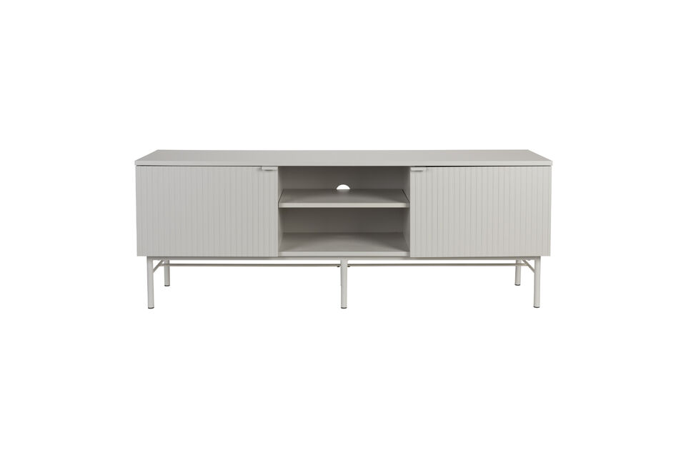 Laag dressoir van wit hout Cayo White Label