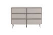 Miniatuur Ladekast 6 laden Melamine/MDF Zand TOURS 4
