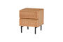 Miniatuur Ladekast/Nachtkastje 2 lades Melamine/MDF Naturel Tours Productfoto