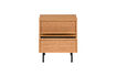 Miniatuur Ladekast/Nachtkastje 2 lades Melamine/MDF Naturel Tours 5