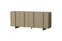 Miniatuur Lage sideboard van grenen in taupe Basu Productfoto