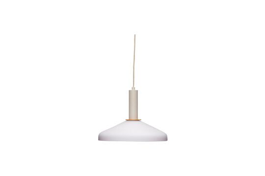 Lampada a sospensione Apollo in vetro bianco