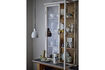 Miniatura Lampada a sospensione D14,5xH21,5 cm in gres bianco Elga 5