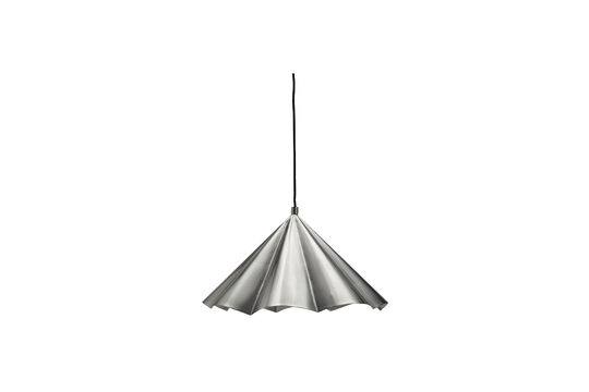 Lampada a sospensione Ø50 cm ferro argento spazzolato Flola