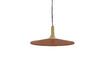 Miniatura Lampada a sospensione rotonda in metallo color cannella Brampton 1