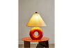 Miniatura Lampada da tavolo D30xH42 cm in gres rosso Panja 3