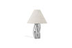 Miniatura Lampada da tavolo D35xH49 cm in gres argento Silva 1