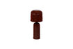 Miniatura Lampada da tavolo H39 cm metallo marrone-rosso Lumira 3