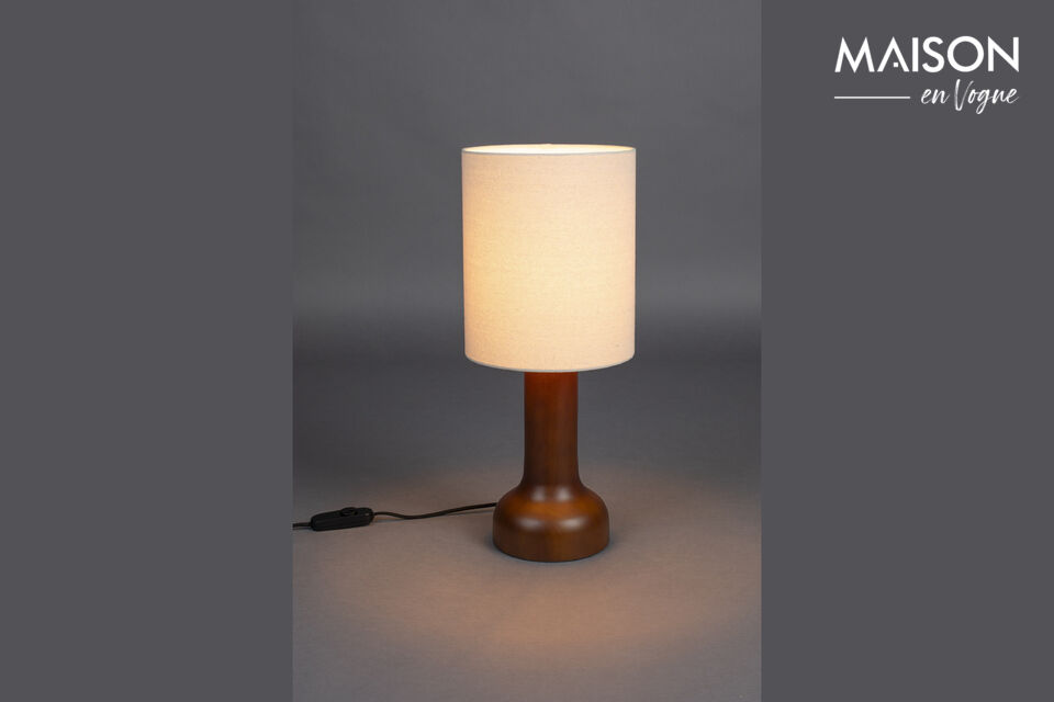 Lampada da tavolo in gomma beige Jones DutchBone
