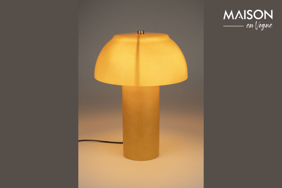 Lampada da tavolo in metallo gialla Morvan DutchBone