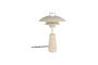 Miniatura Lampada da tavolo in travertino beige Cole Foto ritagliata