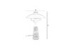 Miniatura Lampada da tavolo in travertino beige Cole 13