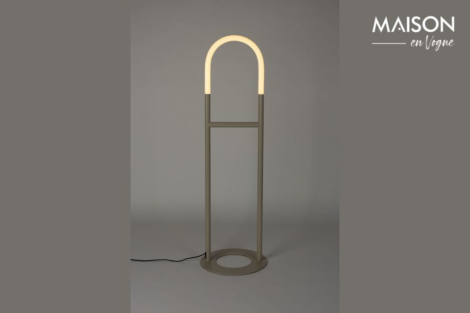 Lampada da terra in ferro color beige Arch Zuiver