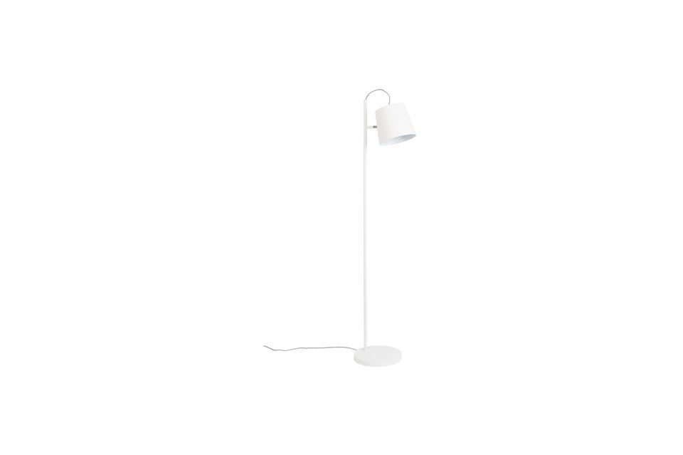 Lampada da terra in metallo bianca Buckle Head - 11