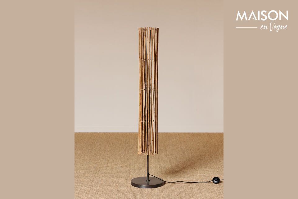 Lampada da terra Savana light in rattan Chehoma