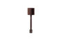 Miniature Lampadaire 160 cm Bois MDF Brun Foncé Brillant Zivian Détouré