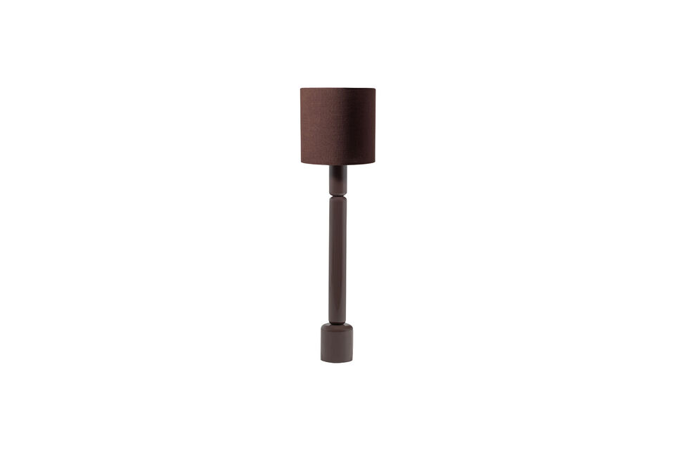 Lampadaire 160 cm Bois MDF Brun Foncé Brillant Zivian Woood